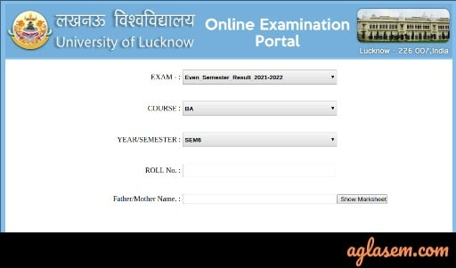 Lucknow University result
